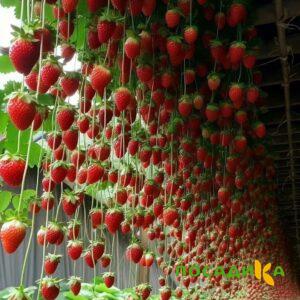 Клубника ампельная Анастасия купить по цене от 370р. в интернет-магазине «Посадика» с доставкой почтой в в Подпорожьее и по всей России – [изображение №1].